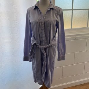 Ann Taylor Striped Shirt Dress